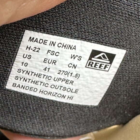 REEF Horizon Hi Women's size 10 Black Sandals - Picture 7 of 7